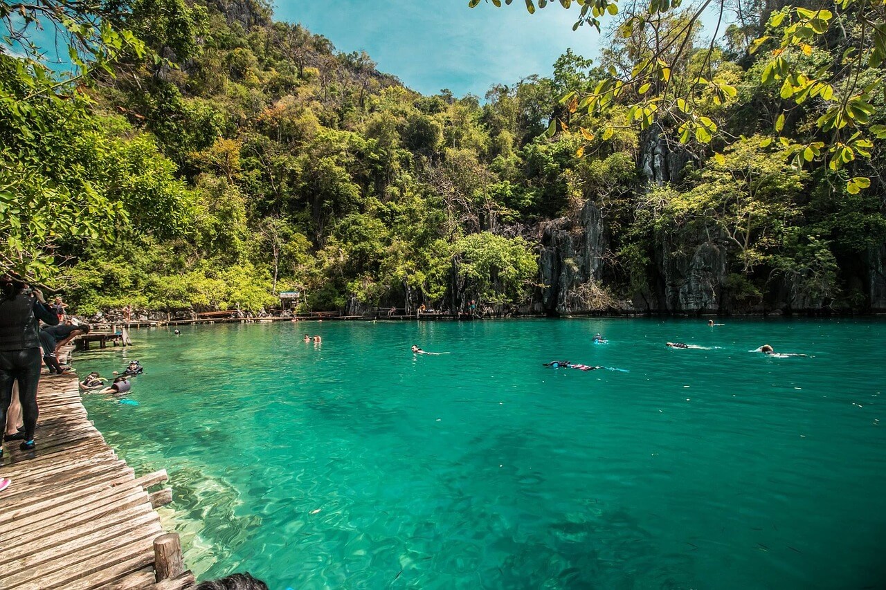 water, tropical, lagoon, island, travel, coron, palawan, philippines, lake, asia, paradise, summer, nature, la